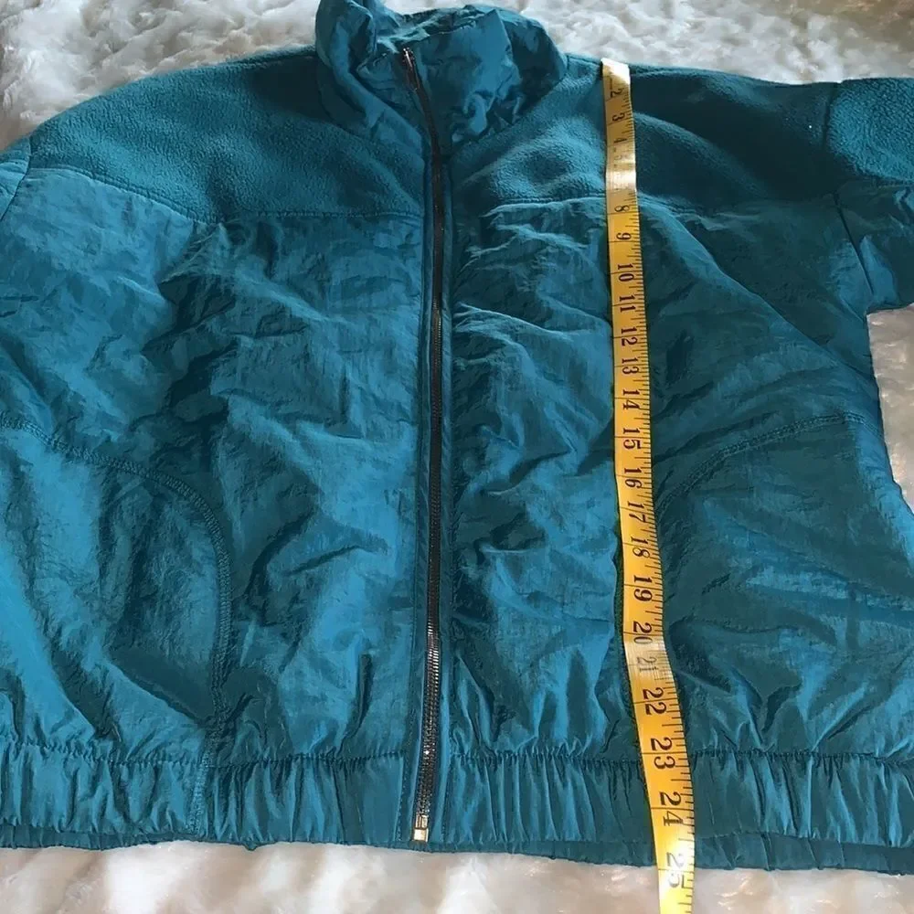 Wild Fable Womens Size M Teal Fleece Nylon Jacket Size Medium